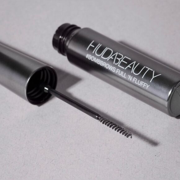 Huda Beauty #Bombbrows Full ‘N Fluffy Fiber Gel In Neutral Blonde Full Size NIB - Picture 3 of 7